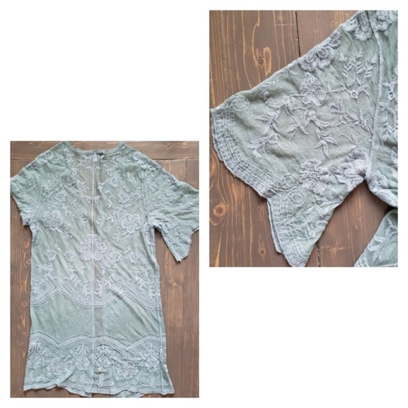 FRANCESCA'S COLLECTIONS•Lace Duster - Picture 5 of 6